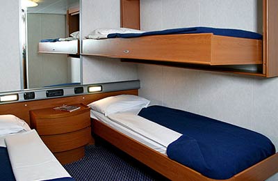 Cabine Intérieure - 4 Couchettes