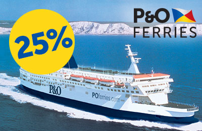 25% de réduction sur les traversées Calais-Douvres! 25% de réduction sur les traversées Calais-Douvres!